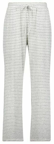 HEMA HEMA Dames Pyjamabroek Viscose Streep Grijsmelange (grijsmelange) aanbieding