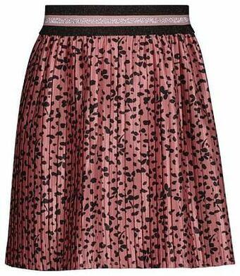 HEMA HEMA Kinderrok Plissé Bloemen Roze (roze) aanbieding