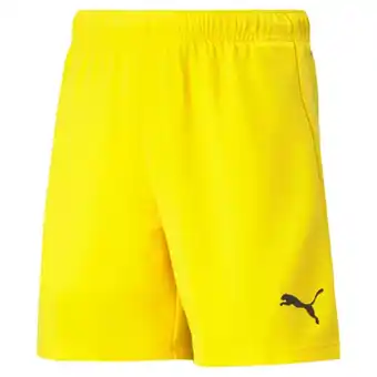 Voetbalshop.nl Puma teamrise voetbalbroekje kids geel zwart aanbieding