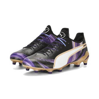 Voetbalshop.nl Puma king ultimate elements gras / kunstgras voetbalschoenen (mg) zwart goud paars aanbieding