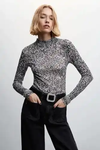 ZEB Mango blouse - zwart aanbieding