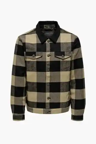 ZEB Only & sons jas - taupe aanbieding