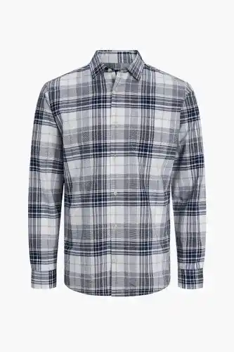 ZEB Premium blue by jack & jones hemd - wit aanbieding