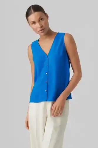 ZEB Vero moda blouse - blauw aanbieding