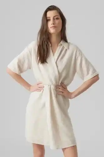 ZEB Vero moda kleedje - beige aanbieding
