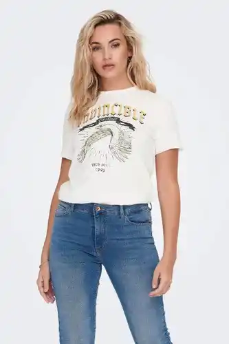 ZEB Only t-shirt - wit aanbieding