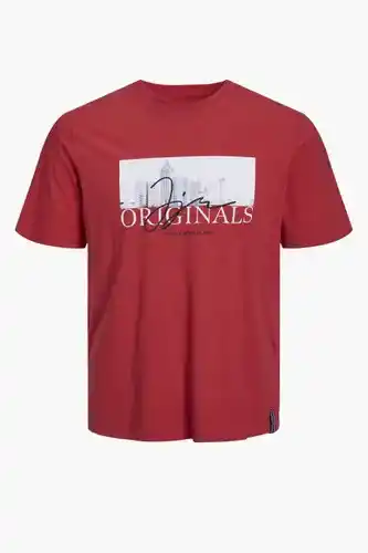 ZEB Originals by jack jones t-shirt - rood aanbieding