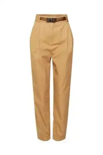 Esprit broek met balloon fit en elastische zoom