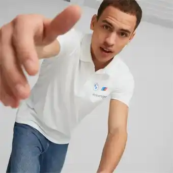 Puma bmw m motorsport ess poloshirt voor heren, wit