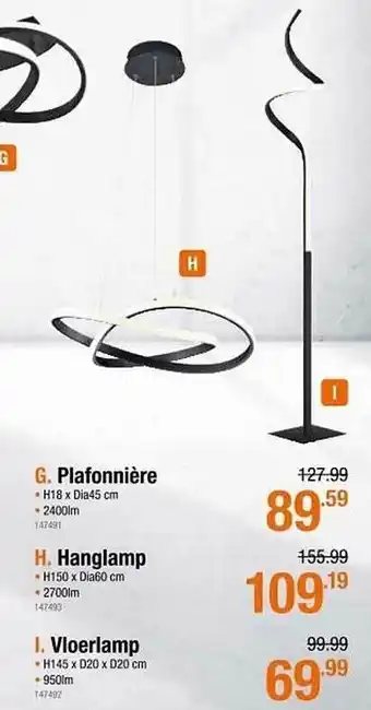 Plafonnière, Hanglamp, Vloerlamp