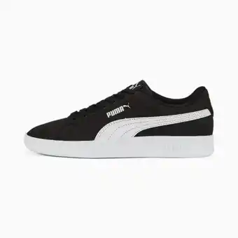 Puma Puma smash 3.0 buck sneakers, wit/zwart aanbieding