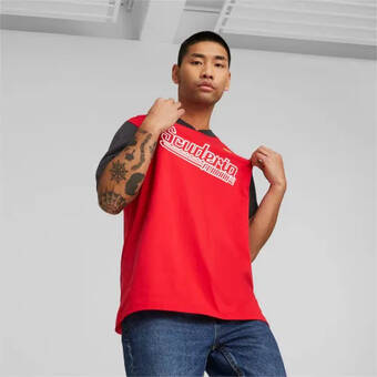 Puma Puma scuderia ferrari statement t-shirt voor heren, rood aanbieding