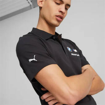 Puma Puma bmw m motorsport ess poloshirt voor heren, zwart aanbieding
