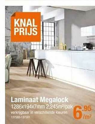 Cevo Laminaat Megalock aanbieding