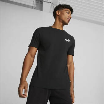 Puma Puma essentials+ t-shirt met band voor heren, zwart aanbieding