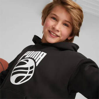 Puma Puma posterize basketbalhoodie, zwart aanbieding