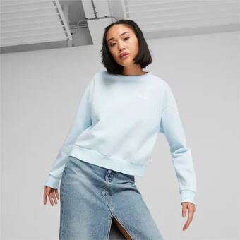 Puma Puma ess+ sweatshirt voor dames, blauw aanbieding