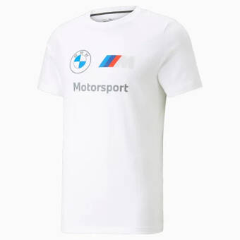 Puma Puma bmw m motorsport ess t-shirt met logo voor heren, wit aanbieding
