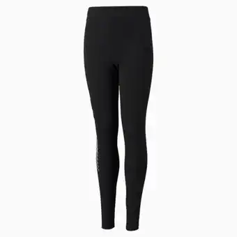 Puma Puma essentials legging met grafische print jongeren, zwart aanbieding