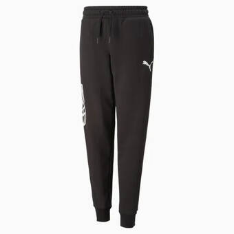 Puma Puma posterize basketbalsweatpants, zwart aanbieding