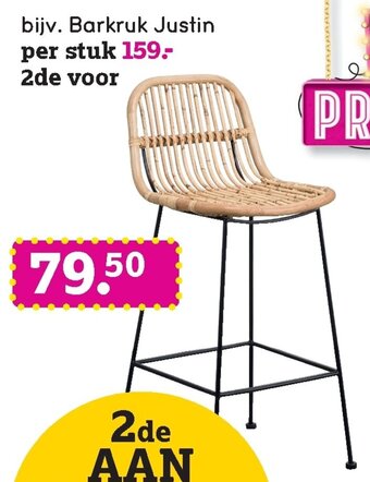 Leen Bakker Barkruk Justin aanbieding