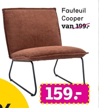 Leen Bakker Fauteuil Cooper aanbieding
