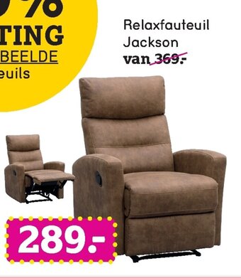 Leen Bakker Relaxfauteuil Jackson aanbieding
