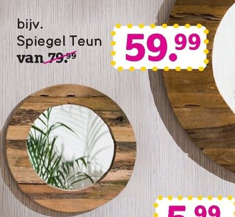 Leen Bakker Spiegel Teun aanbieding