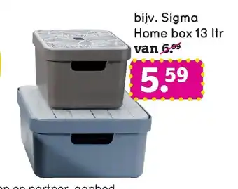 Leen Bakker Sigma Home box 13L aanbieding