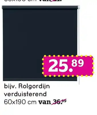 Leen Bakker Rolgordijn verduisterend 60*190 cm aanbieding
