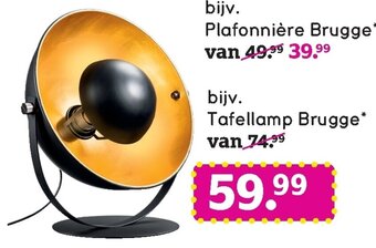 Leen Bakker Tafellamp Brugge aanbieding