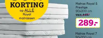 Leen Bakker Matras Royal 5 Prestige 90x200 aanbieding