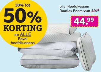 Leen Bakker Hoofdkussen Duoflex Foam aanbieding