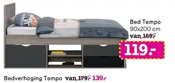 Leen Bakker Bed Tempo 90*200 cm aanbieding