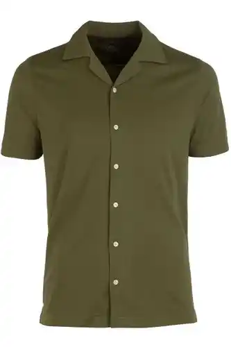 Overhemden.com Marvelis modern fit polo shirt korte mouw olijf aanbieding