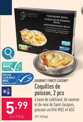 Coquilles de poisson, 2 pcs