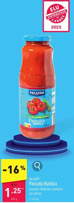 ALDI Passata Rustica 690 g aanbieding