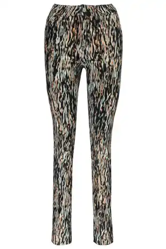 Sanne 5-pocket broek met all-over print | punta