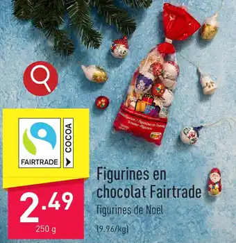 ALDI Figurines en chocolat Fairtrade 250 g aanbieding