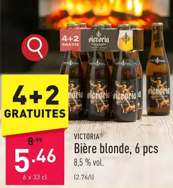 ALDI Bière blonde, 6 pcs aanbieding