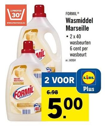 Lidl Wasmiddel marseille aanbieding