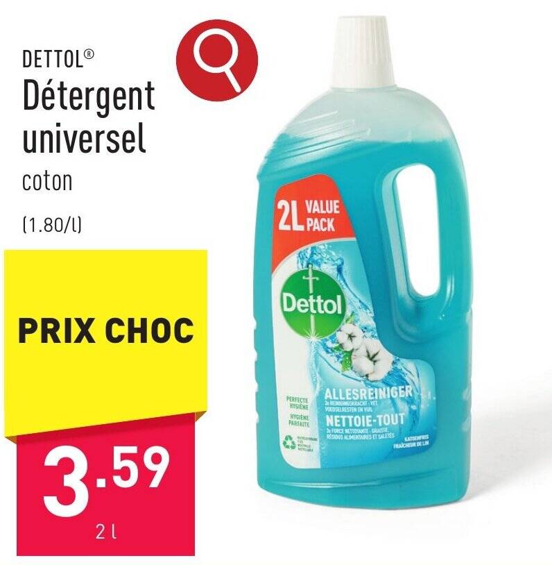 Détergent universel 2 l promotie bij ALDI