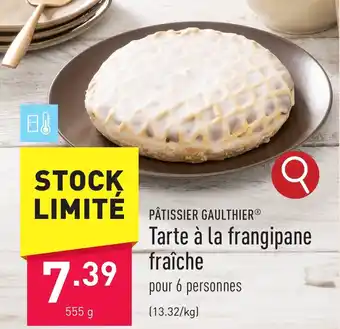 ALDI Tarte à la frangipane fraîche 555 g aanbieding