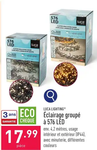 Éclairage groupé à 576 LED
