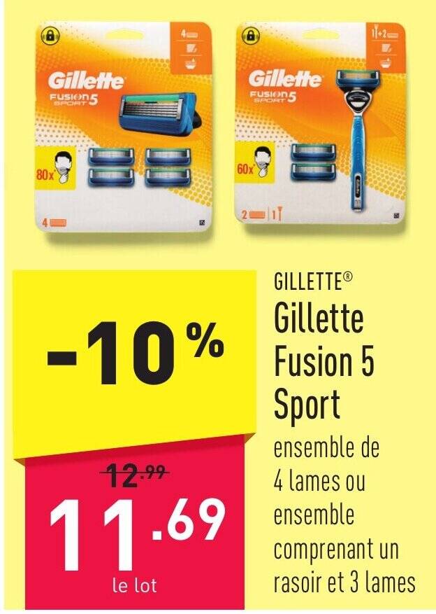 Gillette Fusion 5 Sport promotie bij ALDI