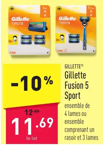 ALDI Gillette Fusion 5 Sport aanbieding