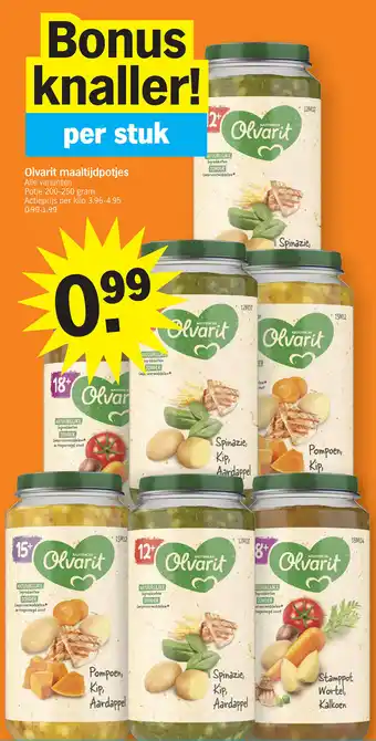 Albert Heijn Olvarit maaltijdpotjes aanbieding