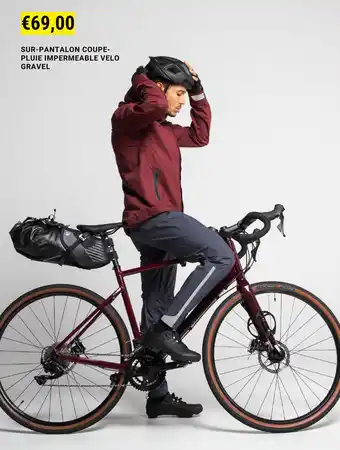 SUR-PANTALON COUPE- PLUIE IMPERMEABLE VELO GRAVEL