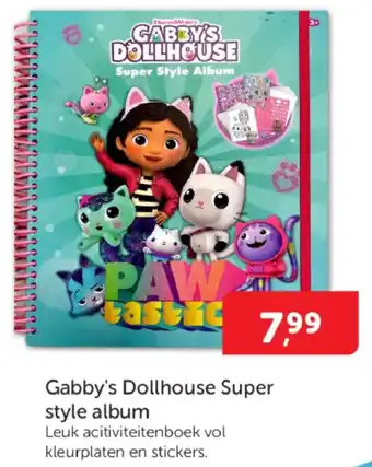 Boekenvoordeel Gabby's Dollhouse Super style album aanbieding