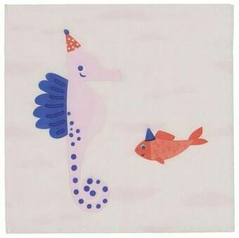 HEMA HEMA Servetten Papier 24x24 - Zeepaardje - 20 Stuks aanbieding